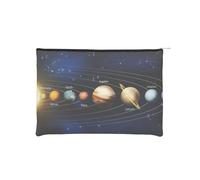 QGWDYYJQ Esplorando il sistema solare stampato carta riutilizzabile Cosmetic Bag Makeup Bag Storage Bag