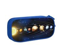 QGWDYYJQ Exploring The Solar System - Astuccio per cancelleria con stampa, Blu, Taglia unica, Portamonete