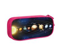 QGWDYYJQ Exploring The Solar System - Astuccio per cancelleria con stampa, rosa, Taglia unica, Portamonete