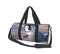QGWDYYJQ Happy Penguin - Borsa da viaggio con stampa di grande capacità