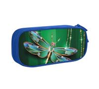 QGWDYYJQ Jewel Dragonfly - Astuccio per cancelleria con stampa di libellula, organizer portatile, Blu, Taglia unica, Portamonete