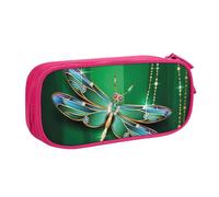 QGWDYYJQ Jewel Dragonfly - Astuccio per cancelleria con stampa di libellula, organizer portatile, rosa, Taglia unica, Portamonete