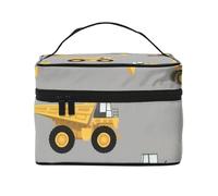 QGWDYYJQ La borsa cosmetica stampata della borsa di trucco della borsa di trucco dei camion della costruzione