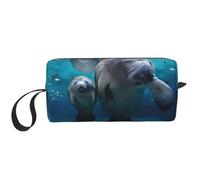QGWDYYJQ Manatees indiano stampato riceve sacchetto piccolo trucco borsa portatile Storage Bag