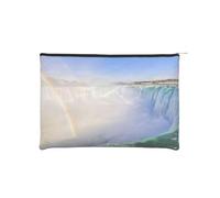 QGWDYYJQ Niagara Falls - Borsa per cosmetici in carta stampata riutilizzabile