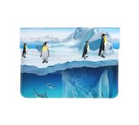QGWDYYJQ Penguins On The Iceberg - Custodia protettiva in pelle stampata per laptop