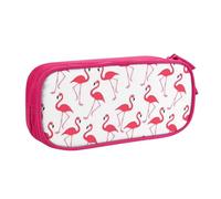 QGWDYYJQ Pink Flamingo Pattern Stampato Pencase Cancelleria Caso Organizzatore Portatile, rosa, Taglia unica, Portamonete