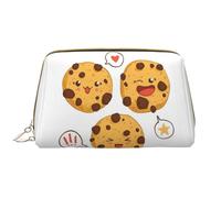 QGWDYYJQ Pochette portatile in pelle stampata con astronauta e alieno, 3 Biscotti con gocce di cioccolato con diverse espressioni, Taglia unica
