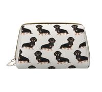 QGWDYYJQ Pochette portatile in pelle stampata con libellula, Bassotto Weiner Cani da compagnia, Taglia unica