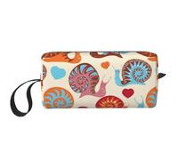 QGWDYYJQ Simpatica borsa per il trucco stampata con lumaca piccola borsa per il trucco