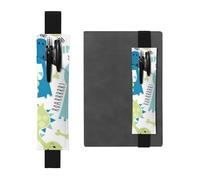 QGWDYYJQ Simpatico dinosauro stampato portapenne in pelle con segnalibro, Nero , Taglia unica, Portamonete