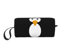 QGWDYYJQ Simpatico pinguino stampato ricevono borsa piccola borsa per il trucco borsa portatile di stoccaggio