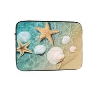 QGWDYYJQ Stelle marine e conchiglie modello stampato Laptop Case Laptop Bag Borsa protettiva per computer portatile