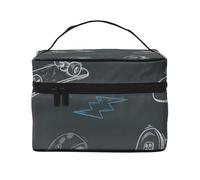 QGWDYYJQ Trousse da viaggio con stampa di skateboard graffiti