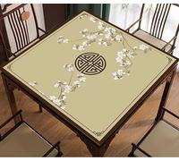 QGYDYH Mahjong Tappetino per tavolo, tappetino in gomma antiscivolo con superficie impermeabile e design anti-pieghe, pieghevole, per piastrelle Mahjong, Poker, serate di gioco, 80 x 80 cm (stile