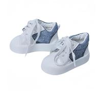 QGYDYH Scarpe per bambole BJD da 1/4 realizzate con cura e alla moda, rendono la bambola più bella, la scelta migliore per regalare (blu + bianco)