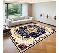 QGYFRE Camera Da Letto Accessori Moderni tappeto 80x150cm Blu Della Marina Fiori di lusso retro for Esterno Terrazzo,Esterni,Camera cameretta ragazzo