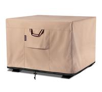 QH.HOME Copertura quadrata per braciere, 83-91 cm, resistente, 900D, resistente, resistente agli strappi, resistente ai raggi UV, impermeabile e resistente allo sbiadimento, in poliestere, per tavolo