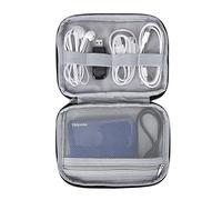 QH-Shop Borsa Accessori Elettronici Impermeabile Borsa Organizer per Cavi Elettrici Portatile Piccola Organizzatore Custodia Cavi per Scheda SD Disco Rigido Cavi di Ricarica