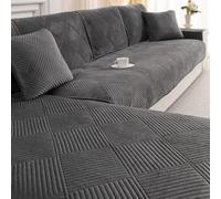 QHAIYYBF Copridivano 4 Posti con Penisola, Antiscivolo, Cuscini Separati, Soft, Lavabili, Disponibile in Diverse Dimensioni