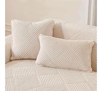 QHAIYYBF copridivano 4 posti con penisola,copridivano antiscivolo,Universale Copricuscini Divano Antiscivolo, Copridivano Cuscini Separati, Soft Sofa Seat Cover Lavabili