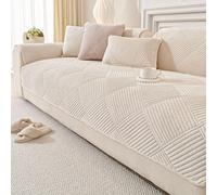 QHAIYYBF Copridivano 4 posti con penisola,Velluto Copriseduta Divano Elasticizzato, Universale Copricuscini Divano Antiscivolo, Copridivano Cuscini Separati, Soft Sofa Seat Cover Lavabili