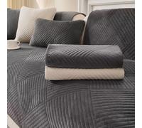 QHAIYYBF Copridivano Antiscivolo, 4 Posti con Penisola, Cuscini Separati, Soft Sofa Seat Cover Lavabili, Disponibile in Diverse Dimensioni