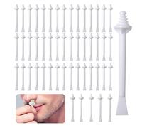 QHFlashbuy Bastoncini Per Cera Applicatori 100 Pezzi Applicatori di Cera per Naso, Bastoncini per Ceretta al Naso a Doppia Estremità per la Pulizia Delle Narici e la Depilazione Nasale