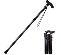 QHFlashbuy Bastoni da Passeggio,Bastone per Anziani Pieghevole,Bastone da Passeggio Regolabile in Altezza,Bastone Portatile Bastoncini da Trekking