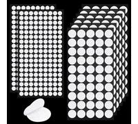 QHFlashbuy Tondini Adesivi Tondo,208 Coppie Velcr Autoadesivo Rotondi,Biadesivo Adesivo Tondo Gancio e Anello Puntini Auto Adesivo da Attaccare per Decorazioni da Parete,Foto,DIY 10mm/20mm