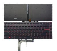 QHGUYOZ per MSI GF63 8RC 8RD MS-16R1 MS-16R4 GF65 per Thin 9SD 9SE 10SD 10SE MS-16W1 GS65 GS65VR MS-16Q1 Tastiera per Laptop Russa/Spagnola(Red Spanish)