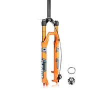 QHIYRZE 26 27,5 29 Mountain Bike Forcella Sospensioni Air Corsa 140mm Regolazione Ritorno Forcella Anteriore MTB 1-1/8 Diritta Leggera QR 9 * 100mm Freno A Disco HL/RL(Remote,27.5'')
