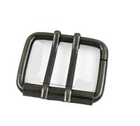 QHKNUYOAX 5 pezzi 40/50 mm fibbia singola/doppia in metallo for cintura da uomo cappotto regolabile scorrevole cinture artigianali in pelle for borsa(Color 2)