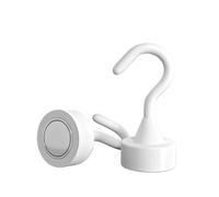 QHKNUYOAX 6Pcs Multi-Color Magnetic Storage Hooks, Weight Capacity, Magnets for Hanging On Refrigerators and Ceilings for Walls, Living Room(Red)(White)