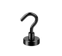 QHKNUYOAX 6Pcs Multi-Color Magnetic Storage Hooks, Weight Capacity, Magnets for Hanging On Refrigerators and Ceilings for Walls, Living Room(White)(Black)