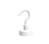 QHKNUYOAX 6Pcs Multi-Color Magnetic Storage Hooks, Weight Capacity, Magnets for Hanging On Refrigerators and Ceilings for Walls, Living Room(White)(White)