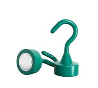 QHKNUYOAX 6Pcs Multi-Color Magnetic Storage Hooks, Weight Capacity, Magnets for Hanging On Refrigerators and Ceilings for Walls, Living Room(Red)(Dark Green)