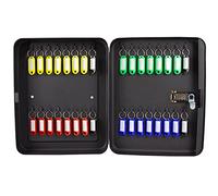 QHKNUYOAX Cassetta di sicurezza for chiavi con codice Armadietto for in acciaio Supporto a parete for gestione delle combinazione a 3 cifre for garage Scuola ufficio (nero)(32)