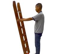 QHLIANGL Solo Scale per Letto a Castello, Scala da Arrampicata in Legno per Bambini e Anziani/Scala a Castello Sostitutiva per Letto da Camper con piolo Largo e 2 Ganci, Altezza 3, 4 Piedi, 5, 6 Pied