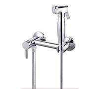 QHLMLL Bidet Sprayer Kit for Toilet Chrome Single Function Hand Held Sprayer Toilet Bidet Attachment Faucet Sprayer Kit for Toilet,Shower Hose,15cm (Shower Hose 15cm)