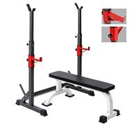 QHLMLL Dip Stands Rack per bilanciere Panca con manubri Letto per Sollevamento Pesi Attrezzatura per Il Fitness Rack per Squat Telaio per Gantry per Uomo Panca per pressa Set di bilancieri Altezza