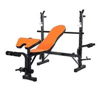 QHLMLL Dip Stands Squat Rack Panca Sgabello per distensioni Letto per Sollevamento Pesi Multifunzionale Bilanciere Squat Rack Attrezzatura per Fitness Domestico Set Sedia per Fitness Sgabello con m