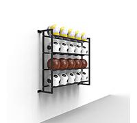 QHLMLL Espositore per rastrelliera per Palline per espositore da Basket/Calcio/pallavolo, Telaio per Palline da Montaggio a Parete