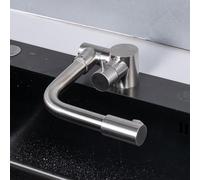QHLMLL Folding Single Lever Sink Faucet Kitchen Tap Brushed Stainless Steel Mixer Taps Sink Mono Single Lever-B