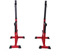 QHLMLL Panca con manubri Fitness Multifunzionale con Supporto per bilanciere con Grande capacità Regolabile per Squat Rack - Palestra Famiglia Fitness Sollevamento Pesi Squat Rack - Supporto Regola