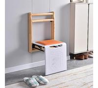 QHLMLL Panca per scarpe da ingresso a parete, panca da doccia, panca pieghevole a parete, sedia pieghevole invisibile, comodo sgabello pieghevole per bagno o veranda (colore: arancione)