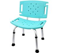 QHLMLL Sgabelli da bagno Sgabello da doccia sedia da bagno per anziani, sgabello da bagno antiscivolo per la casa maternità, panca per scarpe da bagno, con schienale, può sopportare 100 kg (colore
