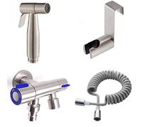 QHLMLL Shower System Bronze Brass Shower Faucet Shower Set with Hand Shower System And Cold Water Round Top Spray Warm Booster Hahn-3 Function Beautiful Practical Decoration