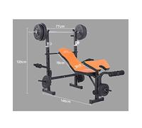 QHLMLL Supporto per bilanciere Multifunzionale, carico Massimo 300 kg, Portatile, per Sollevamento Pesi, Set di bilancieri, Pieghevole, per la casa, per Panca e pressa per Il Fitness (B)