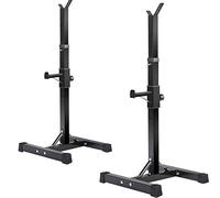 QHLMLL Supporto per Squat, Supporto per bilanciere, Supporto per Panca Regolabile, carico Massimo di 550 libbre, Palestra Multifunzione per Sollevamento Pesi, Fitness in casa, Giallo